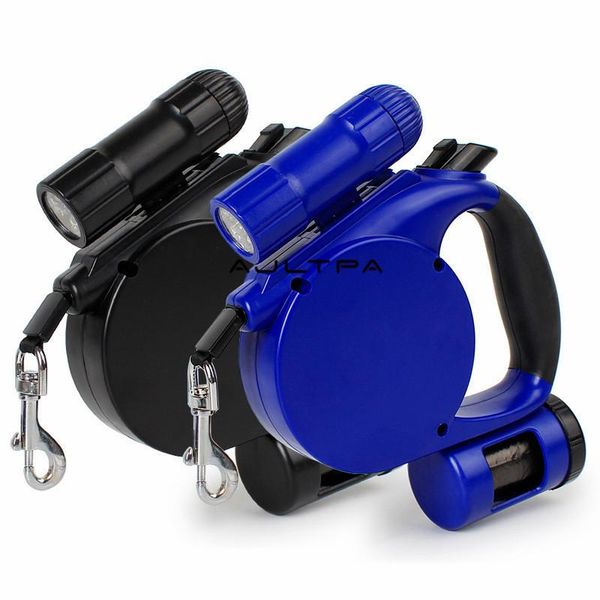 32pcs 5m retractable extending dog leash with waste bags & led light for small to medium dogs up to 50lbs q0447
32pcs 5m retractable extending dog leash with waste bags & led light for small to medium dogs up to 50lbs q0447