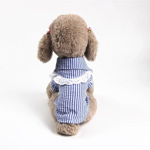 dog apparel spring and summer clothes pet striped shirt skirt small teddy cat supplies
dog apparel spring and summer clothes pet striped shirt skirt small teddy cat supplies