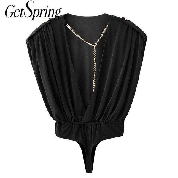 getspring women jumpsuits temperament woman bodysuits v neck sleeveless chain loose black elastic waist summer 210601, Black;white
getspring women jumpsuits temperament woman bodysuits v neck sleeveless chain loose black elastic waist summer 210601, Black;white