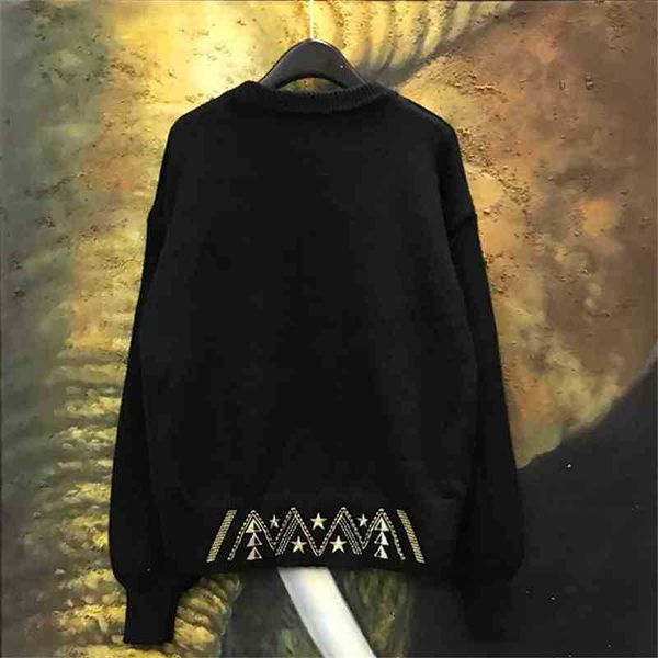 women's sweaters runway vintage embroidery sun star pattern o-neck winter warm pullover women casual 4td7, White;black
women's sweaters runway vintage embroidery sun star pattern o-neck winter warm pullover women casual 4td7, White;black
