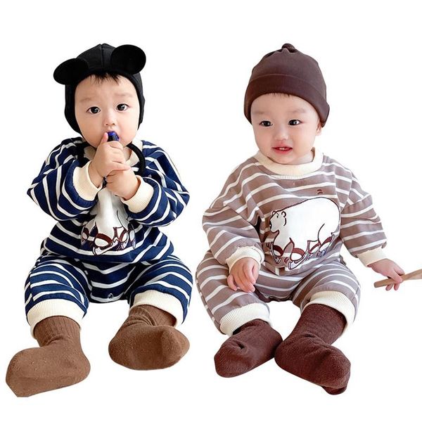 jumpsuits 0-2y baby cute striped plus velvet rompers winter born girls boys clothes kids outfit style, Blue
jumpsuits 0-2y baby cute striped plus velvet rompers winter born girls boys clothes kids outfit style, Blue