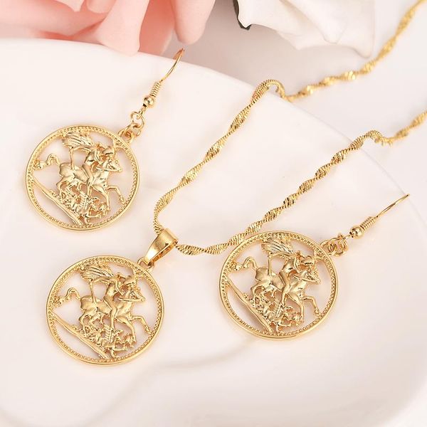 earrings & necklace gold coin pendant earring for women men jewellery sets horse knight jewelery party jewelry gifts girls, Silver
earrings & necklace gold coin pendant earring for women men jewellery sets horse knight jewelery party jewelry gifts girls, Silver