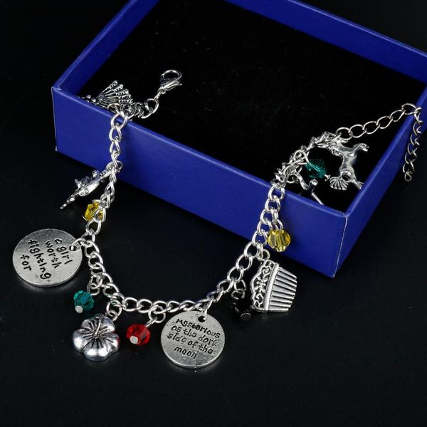 charm bracelets cartoon movie jewelry mulan for women charms pendants link chain bangles a bracelet wristbands female accessories, Golden;silver
charm bracelets cartoon movie jewelry mulan for women charms pendants link chain bangles a bracelet wristbands female accessories, Golden;silver
