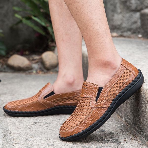 dress shoes men's loafers summer mesh hollow casual driving fashion large size six colors, Black
dress shoes men's loafers summer mesh hollow casual driving fashion large size six colors, Black