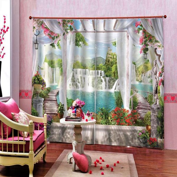 curtain & drapes modern pastoral scenery boardwalk with waterfall landscape large window for living room bedroom blackout sets
curtain & drapes modern pastoral scenery boardwalk with waterfall landscape large window for living room bedroom blackout sets