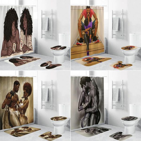 shower curtains loving couple african curtain toilet lid cover bath mat set afro lover bathroom non-slip rug bathtub home decor
shower curtains loving couple african curtain toilet lid cover bath mat set afro lover bathroom non-slip rug bathtub home decor