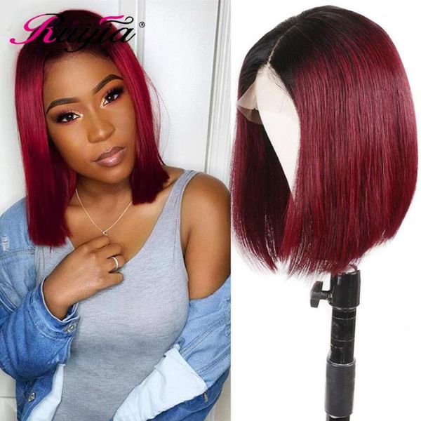 lace wigs ruijia human hair wig ombre bob peruvian straight natural 1b/30&1b99j short remy 4x4 closure, Black;brown
lace wigs ruijia human hair wig ombre bob peruvian straight natural 1b/30&1b99j short remy 4x4 closure, Black;brown