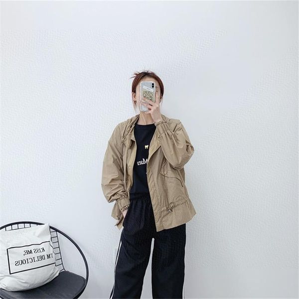 women's jackets women short fashon casual waterproof summer thin trench hooded coat for, Black;brown
women's jackets women short fashon casual waterproof summer thin trench hooded coat for, Black;brown