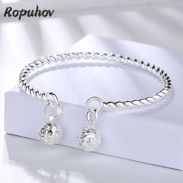 bangle ropuhov 2021 925 silver twist ie double bell ring one step bracelet net red tiktok wholesale, Black
bangle ropuhov 2021 925 silver twist ie double bell ring one step bracelet net red tiktok wholesale, Black