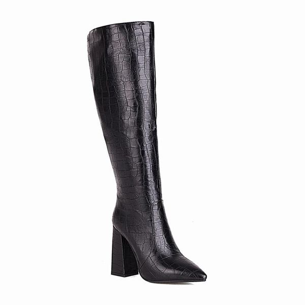 boots and winter 2021 fashion autumn high heeled thick pointed tube women's, Black
boots and winter 2021 fashion autumn high heeled thick pointed tube women's, Black