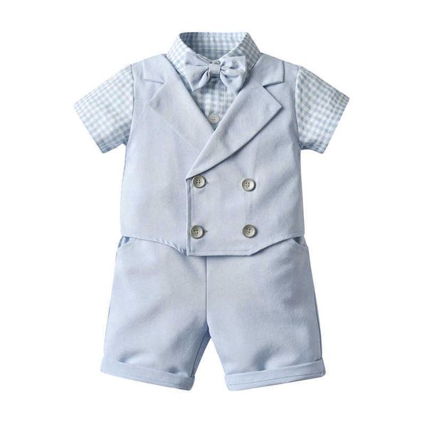 gentleman infant baby boys clothes sets plaid print bow tie short sleeve single breasted shorts x0802, White
gentleman infant baby boys clothes sets plaid print bow tie short sleeve single breasted shorts x0802, White