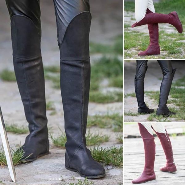 boots women vintage quality leather tall boot retro round toe back lace up winter autumn flat female shoes large size, Black
boots women vintage quality leather tall boot retro round toe back lace up winter autumn flat female shoes large size, Black