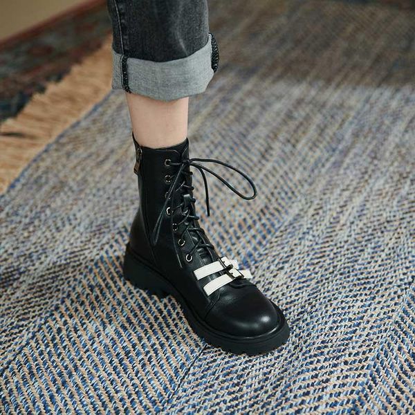 boots mordoan genuine cow leather 2021 autumn women's flat heel thick platform shoes women, Black
boots mordoan genuine cow leather 2021 autumn women's flat heel thick platform shoes women, Black