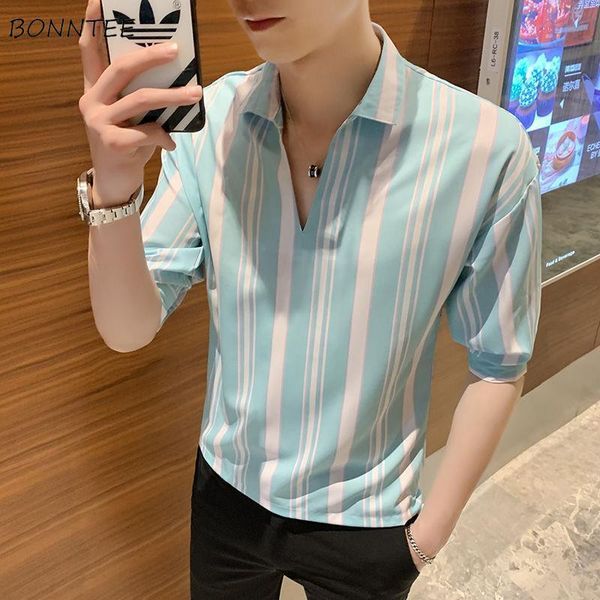 men's casual shirts men printed striped loose plus size 3xl half-length sleeve leisure mens soft ulzzang all-match simple v-neck chic, White;black
men's casual shirts men printed striped loose plus size 3xl half-length sleeve leisure mens soft ulzzang all-match simple v-neck chic, White;black