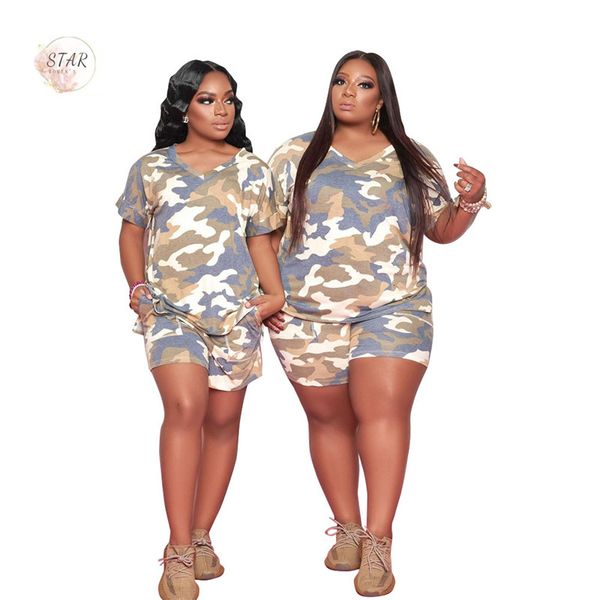 2021 new summer two piece plus size women clothing camouflage shorts sets tracksuits crop short jogging suit wholesale dropshipping 50jk, Black
2021 new summer two piece plus size women clothing camouflage shorts sets tracksuits crop short jogging suit wholesale dropshipping 50jk, Black