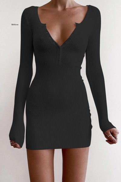 casual dresses solid low-cut women mini dress spring autumn button decor v-neck long sleeve high waist bodycon wrap hips pencil, Black;gray
casual dresses solid low-cut women mini dress spring autumn button decor v-neck long sleeve high waist bodycon wrap hips pencil, Black;gray