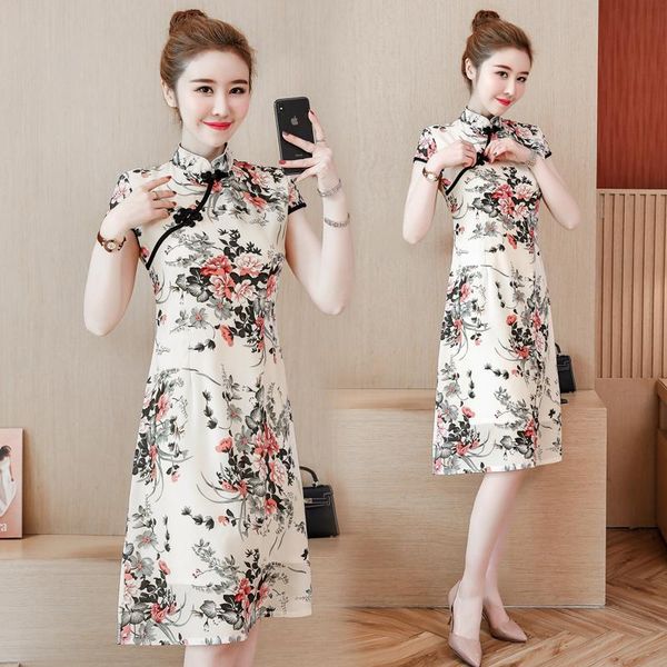 ethnic clothing plus size summer vintage floral print short qipao women fashion daily casual improve chines cheongsam dress vestido de china, Red
ethnic clothing plus size summer vintage floral print short qipao women fashion daily casual improve chines cheongsam dress vestido de china, Red