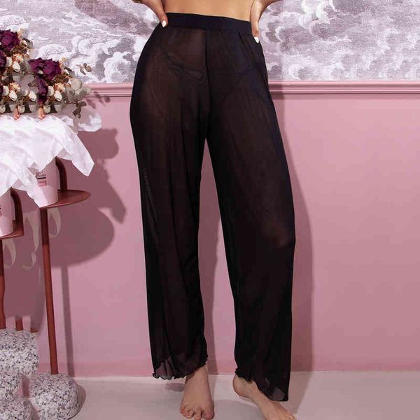 women mesh perspective trim cover up pants beach cover up beach wrap bikini shiny wraps for swimwear ruffle pants, White;black
women mesh perspective trim cover up pants beach cover up beach wrap bikini shiny wraps for swimwear ruffle pants, White;black