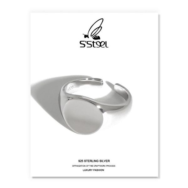cluster rings s'steel minimalist ring 925 sterling silver for women korean designer geometric adjustable anillos plata para jewellery, Golden;silver
cluster rings s'steel minimalist ring 925 sterling silver for women korean designer geometric adjustable anillos plata para jewellery, Golden;silver
