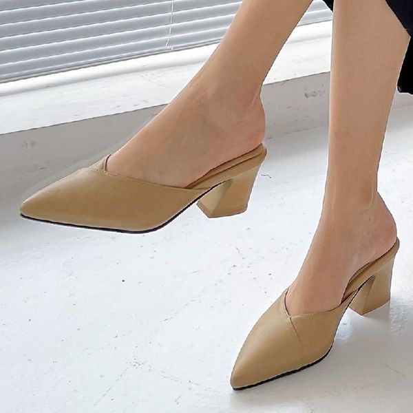 slippers 2021 summer women elegant office shoes high heels slip on sandals comfortable ladies mules large size, Black
slippers 2021 summer women elegant office shoes high heels slip on sandals comfortable ladies mules large size, Black