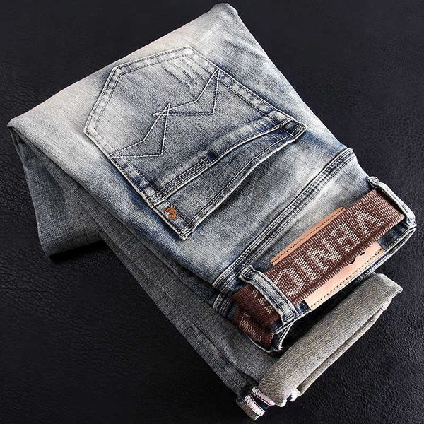 korean style fashion men jeans retro light blue elastic slim fit ripped embroidery designer hip hop denim punk pants 1tyu
korean style fashion men jeans retro light blue elastic slim fit ripped embroidery designer hip hop denim punk pants 1tyu
