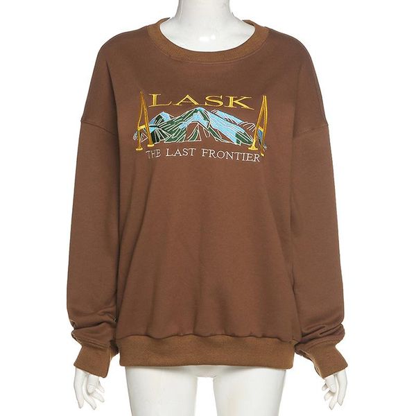 long sleeve sweatshirts egirl indie aesthetics letter embroidery crewneck brown fashion oversize outfit vintage newest, Black
long sleeve sweatshirts egirl indie aesthetics letter embroidery crewneck brown fashion oversize outfit vintage newest, Black