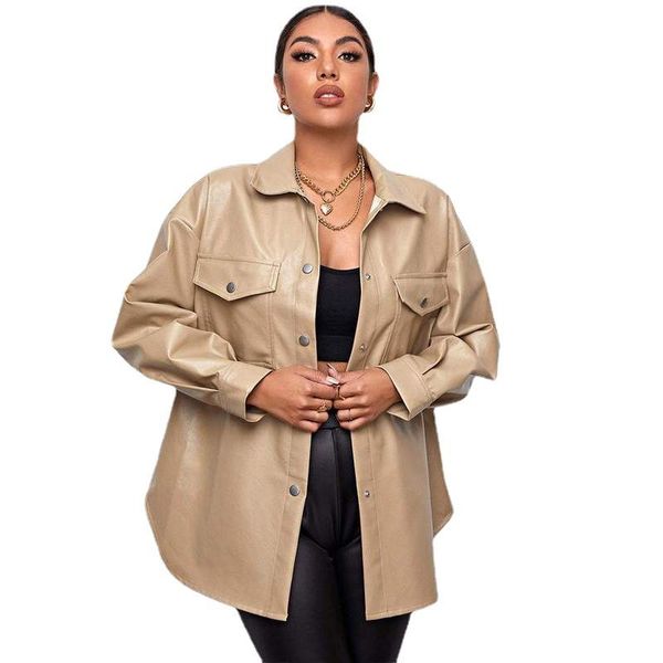 women's leather & faux european and american style ladies imitation jacket fashion casual jacket/simple pu clothing women, Black
women's leather & faux european and american style ladies imitation jacket fashion casual jacket/simple pu clothing women, Black