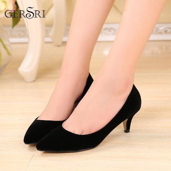 dress shoes gersri women pointed toe pumps 5cm low-heel high heels boat girl plus size 44, Black
dress shoes gersri women pointed toe pumps 5cm low-heel high heels boat girl plus size 44, Black