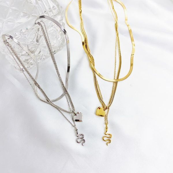 pendant necklaces goth snake necklace for women men stainless steel gold chain boho vintage jewelry choker bijoux collier femme, Silver
pendant necklaces goth snake necklace for women men stainless steel gold chain boho vintage jewelry choker bijoux collier femme, Silver