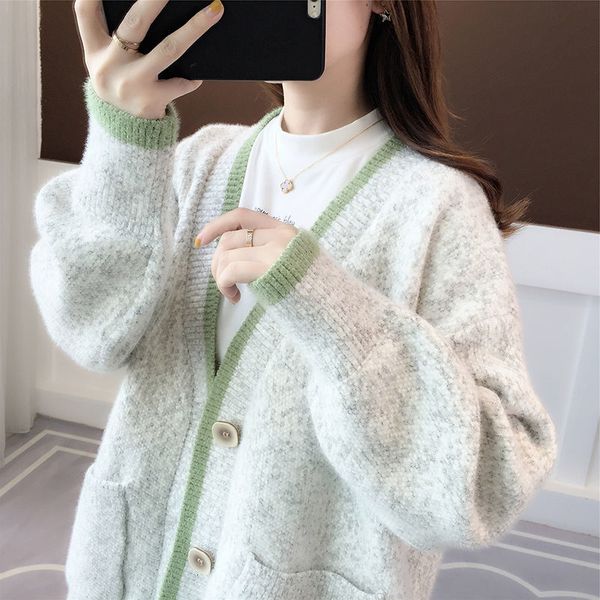 women's jackets autumn women imitation woman's velvet mink cardigan single-breasted solid mesh lady thick sweater p646 97a5, Black;brown
women's jackets autumn women imitation woman's velvet mink cardigan single-breasted solid mesh lady thick sweater p646 97a5, Black;brown