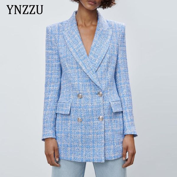 women's suits & blazers plaid tweed blazer women 2021 est slim elegant long sleeve jacket notched buttons coat office lady outwear autu, White;black
women's suits & blazers plaid tweed blazer women 2021 est slim elegant long sleeve jacket notched buttons coat office lady outwear autu, White;black