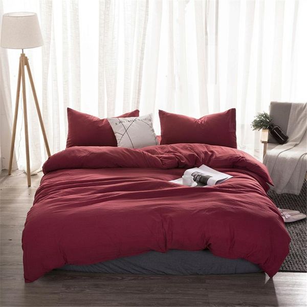 bedding sets soft washed cotton set red bedlinen twin full king duvet cover bed sheet pillowcase solid color bedclothes
bedding sets soft washed cotton set red bedlinen twin full king duvet cover bed sheet pillowcase solid color bedclothes