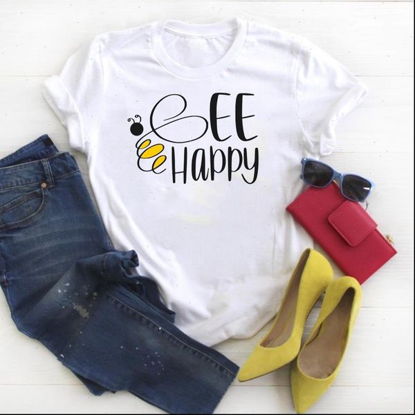 2021 new fashion women t shirt bee type printing short sleeve t shirt 2021 funny female t shirt cute tee, White
2021 new fashion women t shirt bee type printing short sleeve t shirt 2021 funny female t shirt cute tee, White