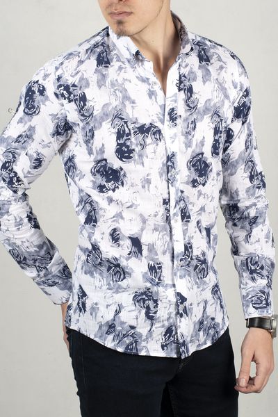 white men 's shirt 100 cotton blue motif pattern slim fit long spring summer autumn winter business daily 2006072 9qep, White;black
white men 's shirt 100 cotton blue motif pattern slim fit long spring summer autumn winter business daily 2006072 9qep, White;black