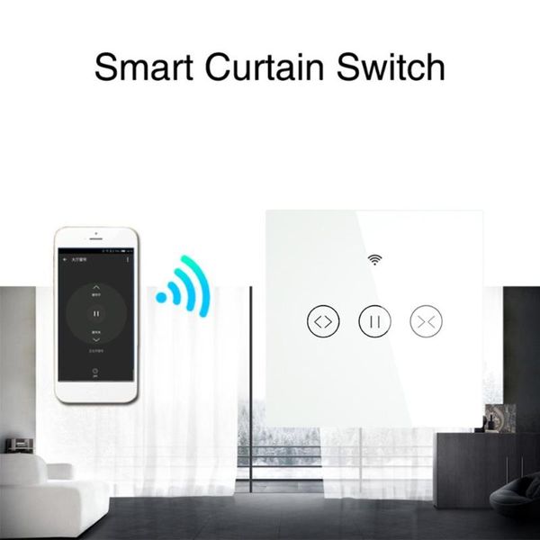 smart home control wifi curtain switch for electric motorized blind roller shutter works with alexa and google
smart home control wifi curtain switch for electric motorized blind roller shutter works with alexa and google