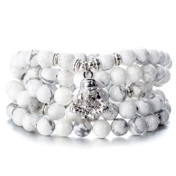 tennis meditation spaceman charm howlite stones multi-layer stretchy 108 beaded chakra yoga wrap astronaut bracelets, Golden;silver
tennis meditation spaceman charm howlite stones multi-layer stretchy 108 beaded chakra yoga wrap astronaut bracelets, Golden;silver