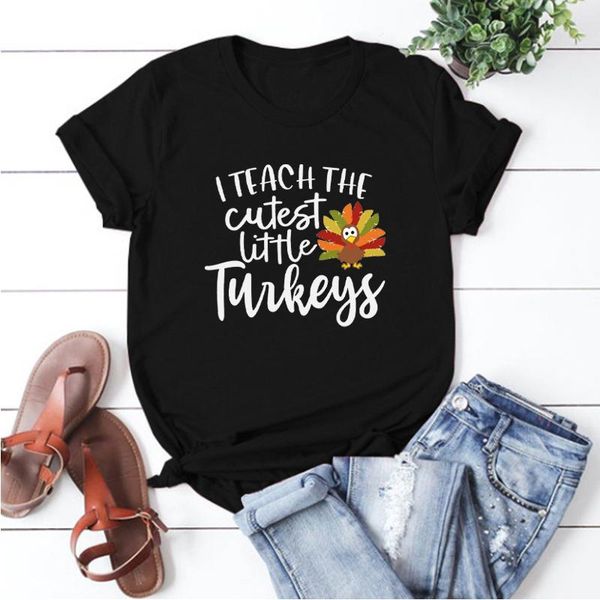 women's t-shirt i teach the cutest turkeys shirt teacher thanksgiving tshirt vibes thankful thanks tees cotton 100%, White
women's t-shirt i teach the cutest turkeys shirt teacher thanksgiving tshirt vibes thankful thanks tees cotton 100%, White