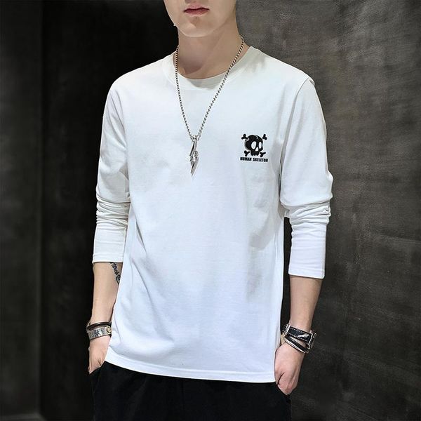 men's t-shirts hip hop punk handsome junior high school students 2021 autumn long sleeve t-shirt big size loose, White;black
men's t-shirts hip hop punk handsome junior high school students 2021 autumn long sleeve t-shirt big size loose, White;black