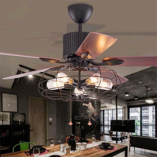 42 inch/52 inch loft industrial ceiling fan light creative dining room fan light art resturant bar with remote control
42 inch/52 inch loft industrial ceiling fan light creative dining room fan light art resturant bar with remote control