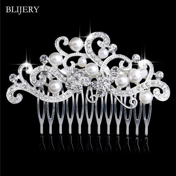 hair clips & barrettes blijery silver color simulated pearls crystal floral wedding combs for women jewelry bridal accessories, Golden;silver
hair clips & barrettes blijery silver color simulated pearls crystal floral wedding combs for women jewelry bridal accessories, Golden;silver