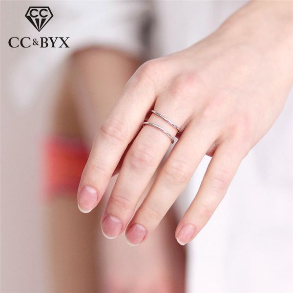 wedding rings solid silver 925 for women open double layer finger ring adjustable trendy jewelry party gift bijoux femme 4001, Slivery;golden
wedding rings solid silver 925 for women open double layer finger ring adjustable trendy jewelry party gift bijoux femme 4001, Slivery;golden