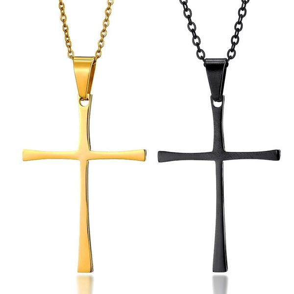 pendant necklaces 10 piece wholesale price stainless steel thin cross pendants necklace for women men jewlery gold black color, Silver
pendant necklaces 10 piece wholesale price stainless steel thin cross pendants necklace for women men jewlery gold black color, Silver