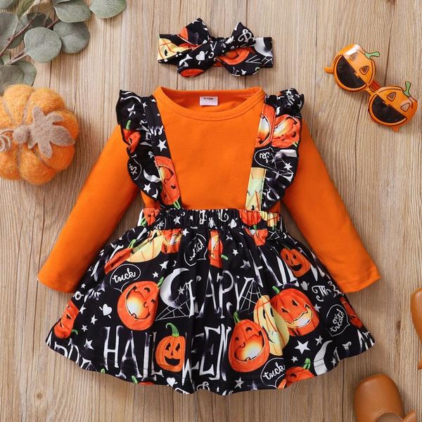 clothing sets baby girls autumn clothes set halloween costumes infant romper+halloween pumpkin cartoon suspenders skirts outfits, White
clothing sets baby girls autumn clothes set halloween costumes infant romper+halloween pumpkin cartoon suspenders skirts outfits, White