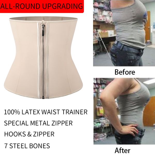 corset body shaper latex waist trainer zipper underbust slim tummy waist cincher slimming briefs shaper belt shapewear women, Black
corset body shaper latex waist trainer zipper underbust slim tummy waist cincher slimming briefs shaper belt shapewear women, Black