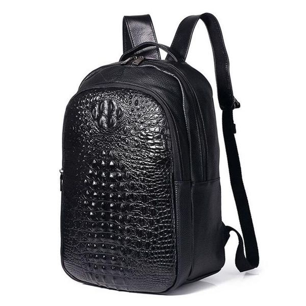 travel backpack men lapbag genuine leather crocodile pattern cowhide pouch school fashion rucksack
travel backpack men lapbag genuine leather crocodile pattern cowhide pouch school fashion rucksack
