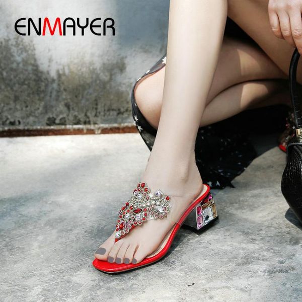 slippers enmayer 2021 flip flops women outside summer solid pu square heel crystal fashion woman shoes size 34-43, Black
slippers enmayer 2021 flip flops women outside summer solid pu square heel crystal fashion woman shoes size 34-43, Black