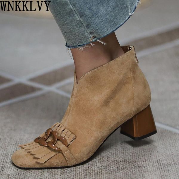 boots runway high fringe for women suede chunky heel shoes chain decor ankle botas elegant spring autumn short, Black
boots runway high fringe for women suede chunky heel shoes chain decor ankle botas elegant spring autumn short, Black