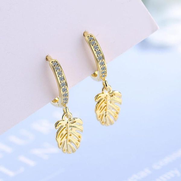 hoop & huggie fashion women earrings 925 sterling silver jewelry chic zircon gold plant leaves earring lady engagement accessories gift kofs, Golden;silver
hoop & huggie fashion women earrings 925 sterling silver jewelry chic zircon gold plant leaves earring lady engagement accessories gift kofs, Golden;silver