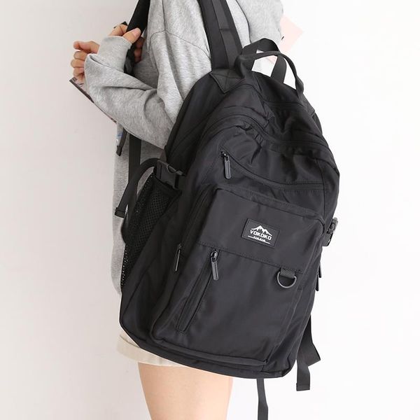 backpack korean black back pack ladies large-capacity school lapbag trendy cool men women waterproof nylon men's backpacks
backpack korean black back pack ladies large-capacity school lapbag trendy cool men women waterproof nylon men's backpacks