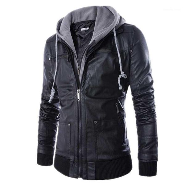 brand men vintage motorcycle jacket mens outdoor casual pu leather man winter coat hooded collar club bomber jackets men's fur & faux, Black
brand men vintage motorcycle jacket mens outdoor casual pu leather man winter coat hooded collar club bomber jackets men's fur & faux, Black